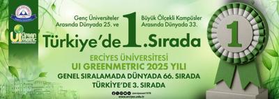 ERÜ UI Greenmetric 2025’te Türkiye 1'incisi oldu