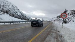 Konya- Antalya yolunda yılın ilk karı yağdı