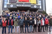 Buca Belediyesi'ndeki yaklaşık 2 bin işçiden iş bırakma eylemi