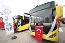 Sivas'ta 12 metrelik yeni halk otobüsleri hizmete girdi