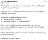 İçişleri Bakanlığı: 'Yeşil' adıyla arama yapan kişinin hükümlü olduğu tespit edildi