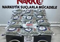 Kayseri’de 104 kilo uyuşturucu ele geçirildi