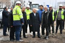 Başkan Büyükkılıç, Kartal Kavşağı alt yapı çalışmalarını inceledi