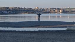 Tekirdağ’da deniz 20 metre çekildi