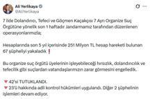 7 ilde organize suç örgütü operasyonu: 42 tutuklama