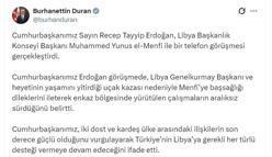 Cumhurbaşkanı Erdoğan, Libya Başkanlık Konseyi Başkanı Menfi ile görüştü