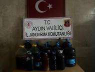 Aydın’da 202 litre sahte içki ele geçirildi