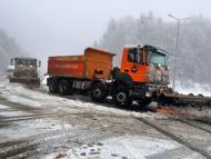 Bolu Dağı'nda kar yağışı
