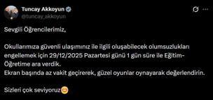 Mardin'de eğitime kar engeli