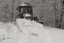 Düzce'de 37 köy yolu, kardan kapandı