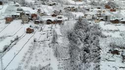 Trabzon’un yüksek kesimlerinden kar manzaraları