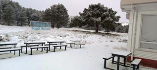 Salda'ya mevsimin ilk karı yağdı