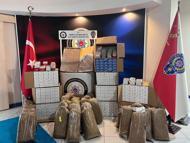 Demirci’de kaçak tütün ve makaron ele geçirildi