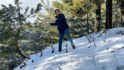 Aydın Paşa Yaylası’nda kar keyfi