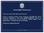 Kocaeli’de taşımalı eğitime ‘buz ve don’ engeli