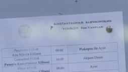 İstanbul - Ayin listesindeki 'Konstantinopolis' ifadesine tepki