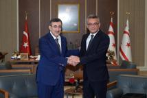 Cumhurbaşkanı Yardımcısı Yılmaz, KKTC Cumhurbaşkanı Erhürman ile görüştü