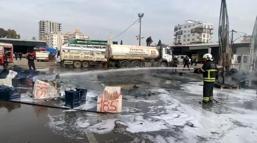 Ceyhan Sebze Hali'nde yangın