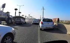 Manisa'da traktör ile otomobil çarpıştı: 1 ağır yaralı (2)