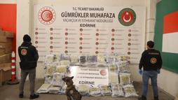Kapıkule’de 144 kilo 732 gram esrar ele geçirildi