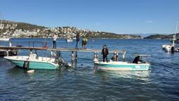 Bodrum'da 100 teknenin bağlı olduğu kaçak liman ve iskeleler yıkıldı