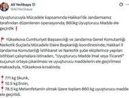 Hakkari'de 860 kilo uyuşturucu madde ele geçirildi