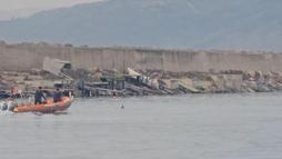 Limanda mahsur kalan yunus kurtarıldı