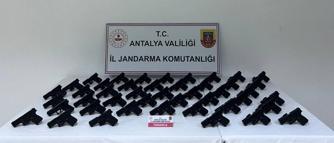 Serik'te 45 ruhsatsız tabanca ele geçirildi