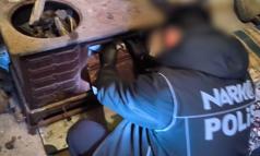 Sobanın içinde 612 sentetik hap ele geçirildi