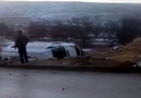 Gaziantep'te işçi servisi devrildi: 10 yaralı