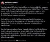 Burhanettin Duran: 379 FETÖ iltisaklı hesap tespit edildi