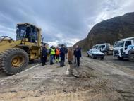Tekirdağ'da heyelan nedeniyle kapanan yolda kontrollü ulaşım