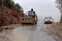 Alanya yollarında kış mesaisi