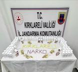 Kırklareli’de 8 bin 384 uyuşturucu hap ele geçirildi