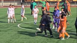 Kilis'te Bölgesel Amatör Lig maçında kavga