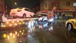 Kayseri’de polis aracı ile otomobil çarpıştı: 1 yaralı