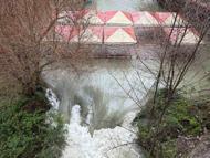 Dim Barajı'ndan su tahliyesi