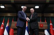 Cumhurbaşkanı Erdoğan, Sırbistan Cumhurbaşkanı Vucic'i resmi törenle karşıladı (2)