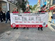 Karşıyaka Belediyesi işçileri yürüyüş yapıp, halktan destek istedi