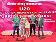 U20 Grekoromen Güreş Türkiye Şampiyonası sona erdi