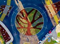 Kavşaklar sanat eserine dönüşüyor