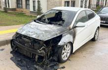 Gaziantep’te park halindeki otomobil yandı