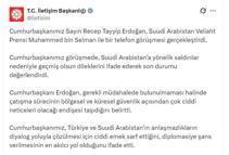 Cumhurbaşkanı Erdoğan, Suudi Arabistan Veliaht Prensi Selman ile görüştü