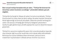 DMM: Türkiye'de herhangi bir ülkeye ait askeri üs bulunmamaktadır