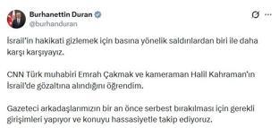 İsrail'de CNN Türk ekibine gözaltı