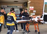 İnegöl’de elini bıçkı makinesine kaptıran işçi yaralandı