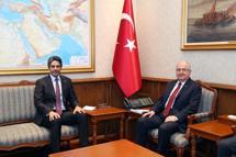 Bakan Güler, Katar Büyükelçisi Faisal ile görüştü