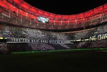 Beşiktaş-Galatasaray derbisinde taraftarlardan özel koreografi