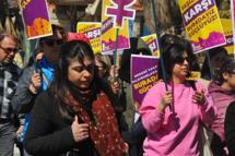 Samandağ'da kadınlardan 8 Mart yürüyüşü