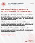 MSB: Malatya'da Patriot sistemi konuşlandırılıyor